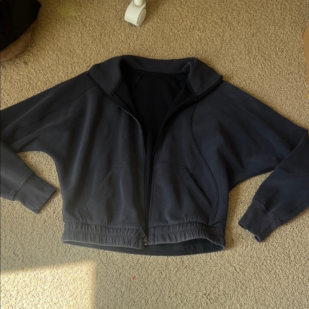 lululemon athletica Navy Zip Bomber Jacket
